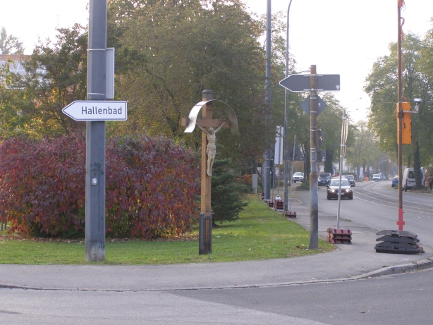Wegekreuz Stadtbergen an Bismarckstraße / Nestackerweg